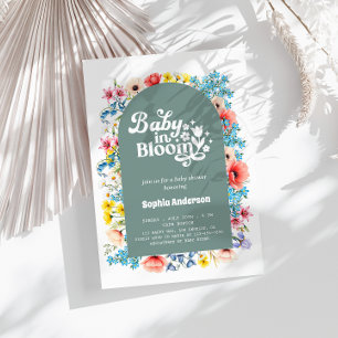 Floral Baby in Bloom Baby Shower – Elegant Spring  Invitation