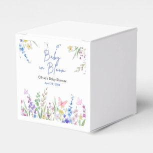 Floral Baby in Bloom Baby Shower Favour Box