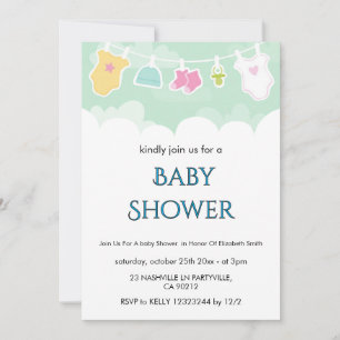 Floral Baby Shower Invitation