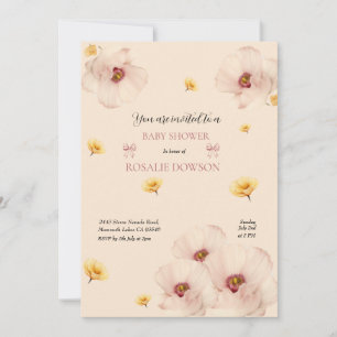 Floral Baby Shower Invitation