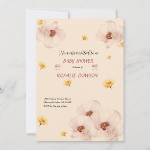 Floral Baby Shower Invitation