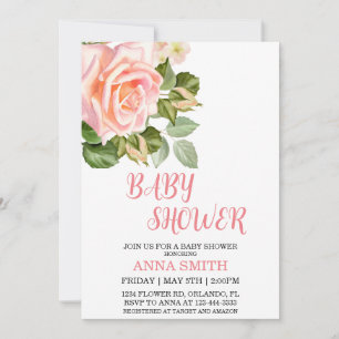 Floral Baby Shower Invitation
