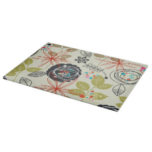 Floral background 2 cutting board