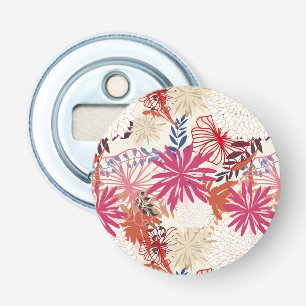 Floral background 3 bottle opener