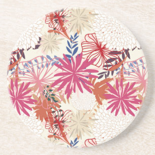 Floral background 3 coaster