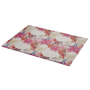 Floral background 3 cutting board