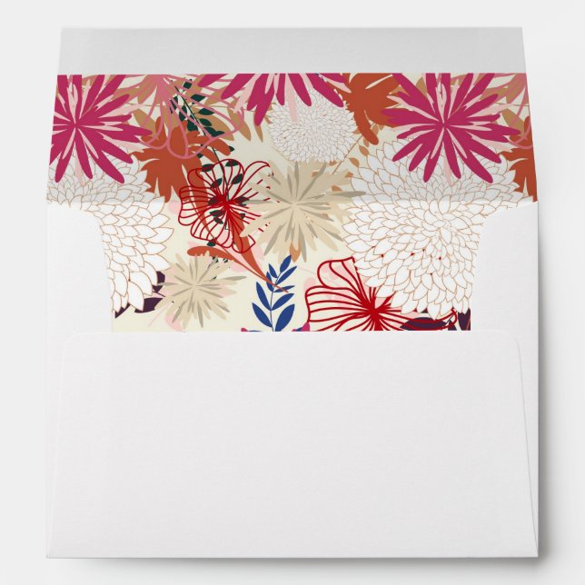 Floral background 3 envelope (Back (Bottom))