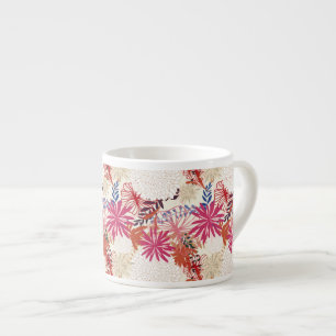 Floral background 3 espresso cup