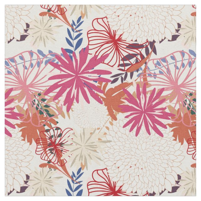 Floral background 3 fabric (Close Up)