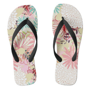 Floral background 4 jandals