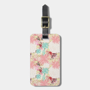 Floral background 4 luggage tag