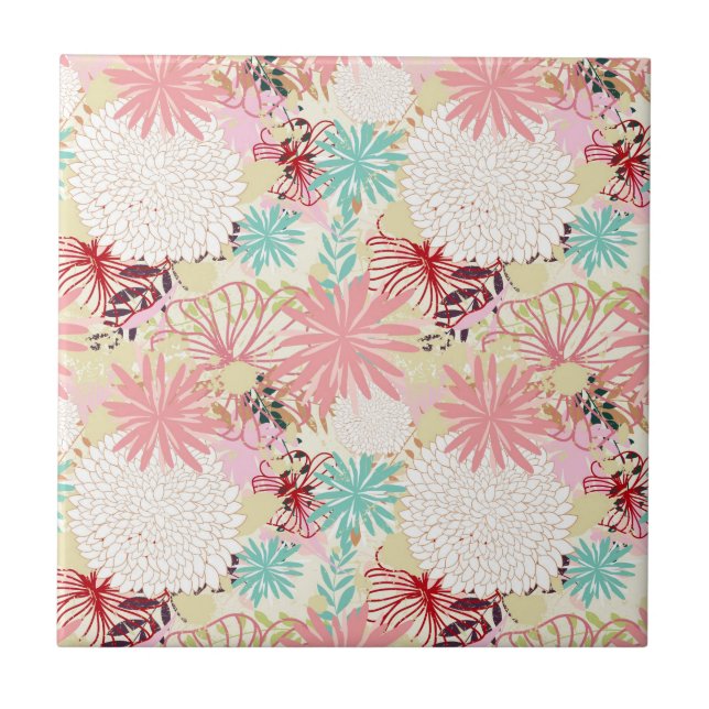 Floral background 4 tile (Front)