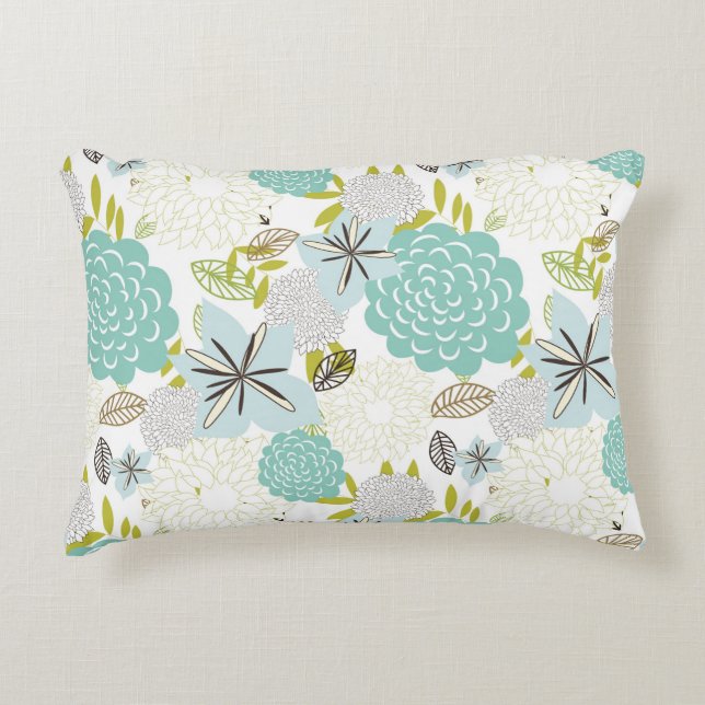 Floral background 5 decorative cushion (Front)