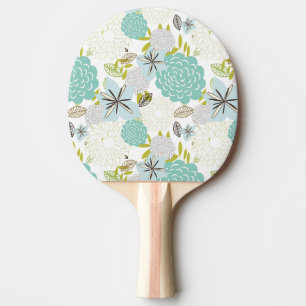 Floral background 5 ping pong paddle