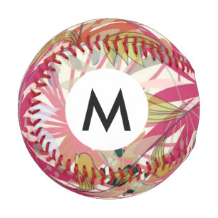 Floral background 6 baseball