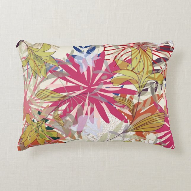 Floral background 6 decorative cushion (Front)