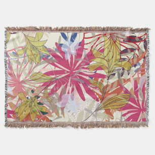 Floral background 6 throw blanket