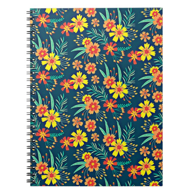 Floral Background Beautiful Design-46566 Notebook (Front)