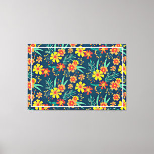 Floral Background Beautiful Design Canvas Print
