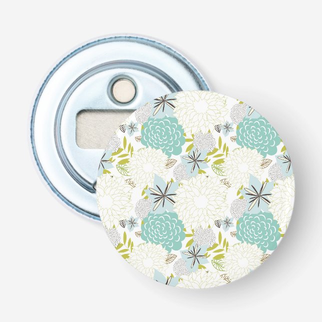 Floral background bottle opener (Front)