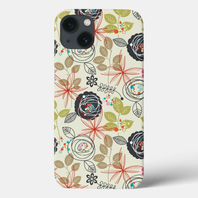 Floral background Case-Mate iPhone case (Back)