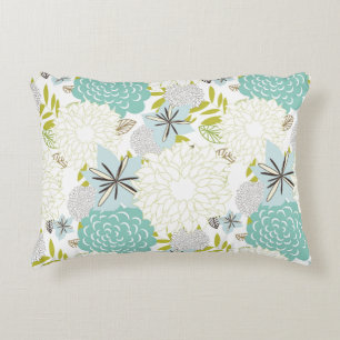 Floral background decorative cushion
