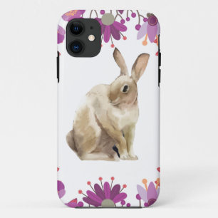 Floral Background Easter Bunny design Case-Mate iPhone Case