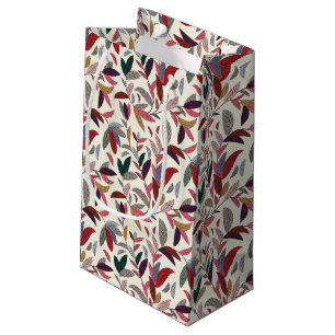 Floral background small gift bag