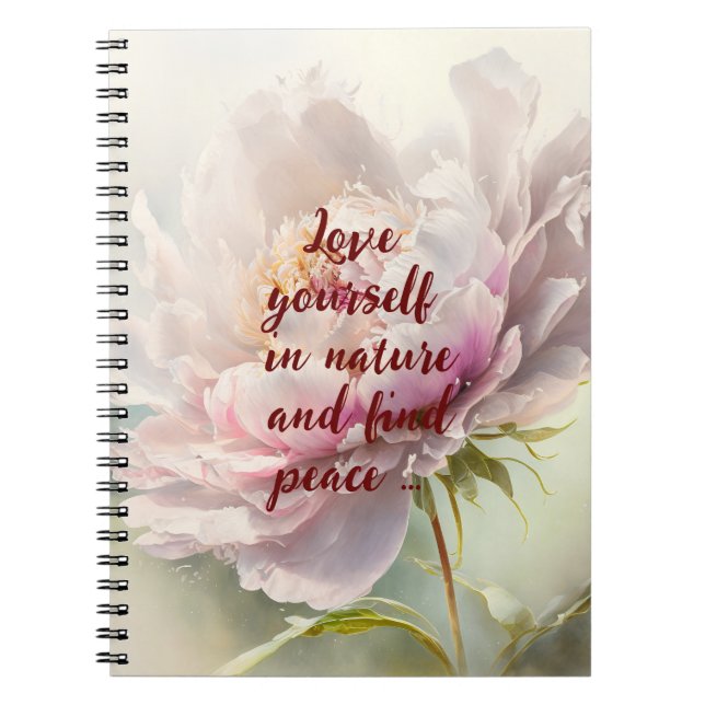 Floral background. Spring blossom Notebook (Front)
