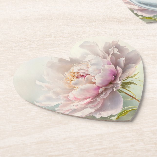Floral background. Spring blossom Paper Coaster (Angled)