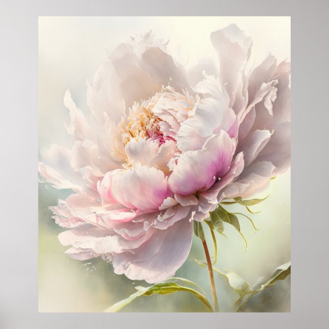 Floral background. Spring blossom Poster (Front)