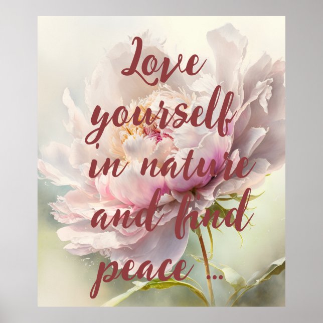 Floral background. Spring blossom Poster (Front)