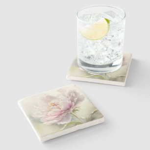 Floral background. Spring blossom Stone Coaster