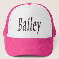 Floral Bailey Name Logo,