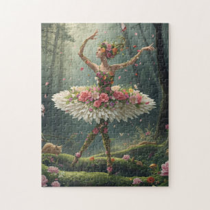 Floral Ballet in the Enchanted Forest Jigsaw Puzzle