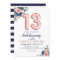 Floral Balloon Rose Gold Blush Navy 13th Birthday