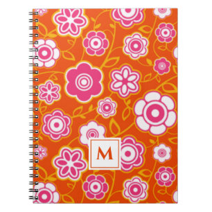 Floral Bandanna Print Monogram Notebook