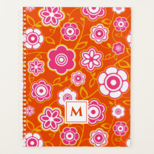 Floral Bandanna Print Monogram Planner