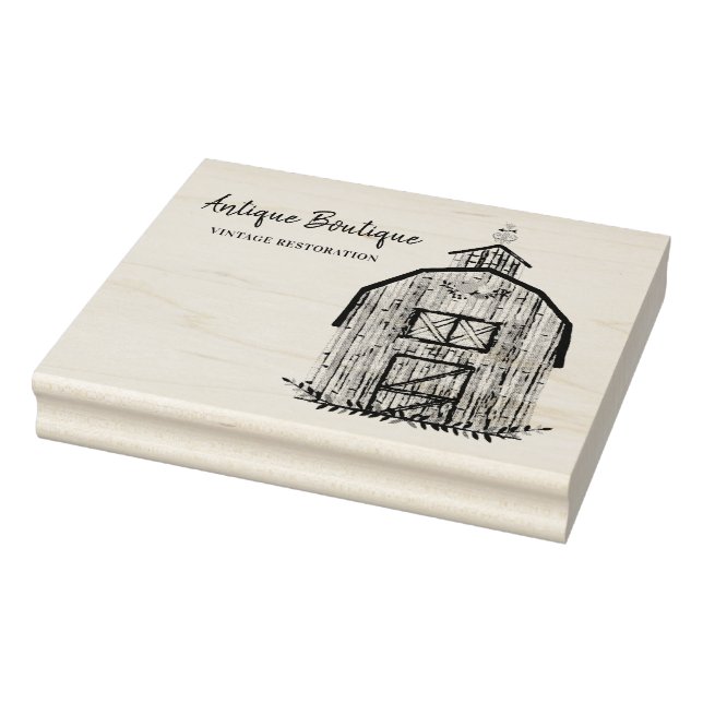 Floral Barn Antique Shop Rubber Stamp (Stamp)