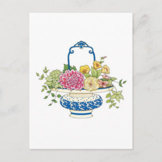 Floral Basket Postcard