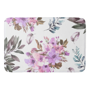 Floral  bath mat