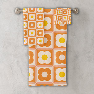 Floral Bath Towel Set