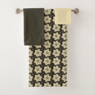 floral bath towel set
