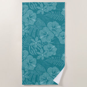 Floral Beach Towel