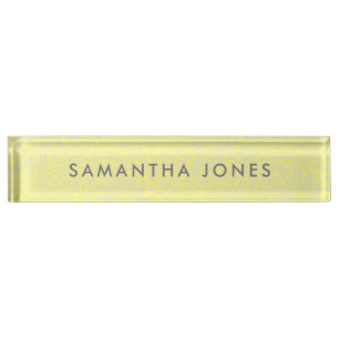 Floral Beach Vibes Classic Personalized Nameplate