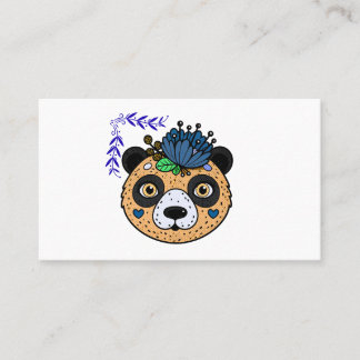 Floral Bear Business Card