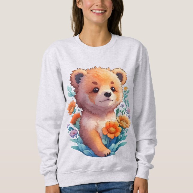 Floral Bear Sweatshirt (Front)