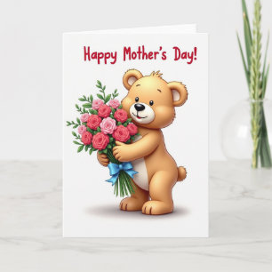 Floral Bears Mothers Day Card