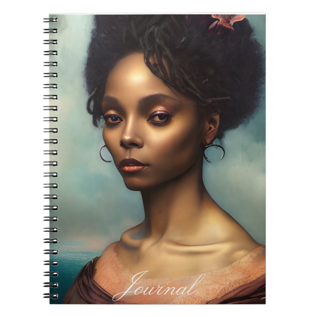 Floral Beautiful Fantasy Female Journal (Front)