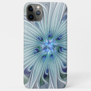 Floral Beauty Abstract Modern Blue Pastel Flower Case-Mate iPhone Case